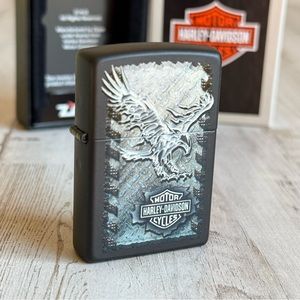 Harley Davidson Silver Eagle Zippo Lighter